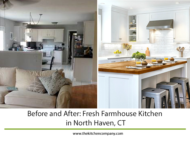 before and after farmhouse kitchen